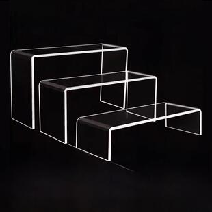 亚克力储物架定制桌面u形展示架书架隔断储物器物增加透明高柜架