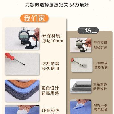北欧风毛毡墙贴照片墙背景板软木板公告展示墙贴班级文化墙毛毡板
