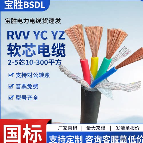 宝胜RVV电线YCWYZWYHJHS橡胶