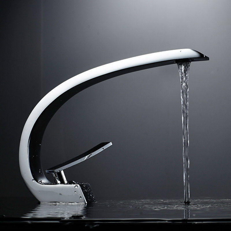 面盆水龙头洗脸盆冷热龙头家用卫生间洗手池黄铜C弯全铜水龙头,家装主材,面盆龙头,淘宝优惠券,粉丝福利购,淘宝优惠卷