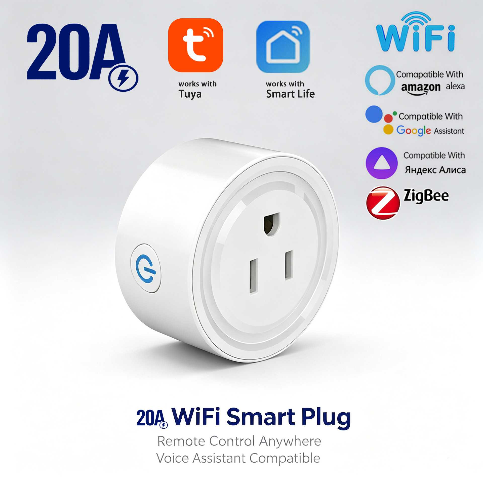 智能插座wifi计量美规涂鸦zigbee