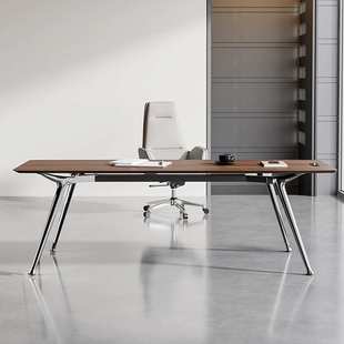 轻奢老板办公桌简约现代经理桌大班台主管桌椅组合设计师家用书桌