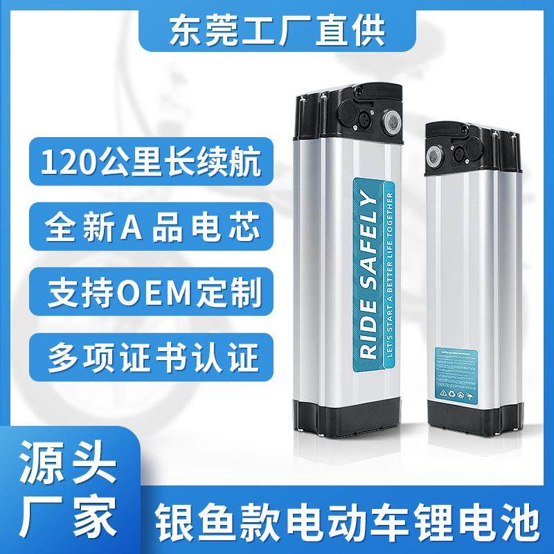 银鱼48V电动车锂电池36伏20AH代驾车电瓶24V折叠式自行车国标电池