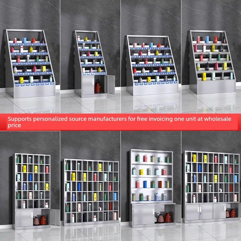 不锈钢员工水杯架车间茶杯放置收纳架子公司茶水间工厂水杯存放柜