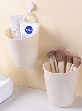 简约悬挂式收纳桶大容量学生桌面笔筒宿舍小垃圾桶车载迷你垃圾篓