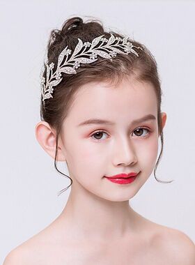 女童发箍韩国公主超仙儿童头饰水钻发卡饰品女孩生日主持走秀发饰