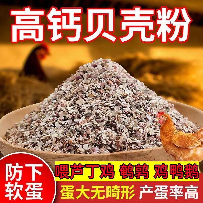 补钙贝壳粉饲料喂鸡鸭鹅