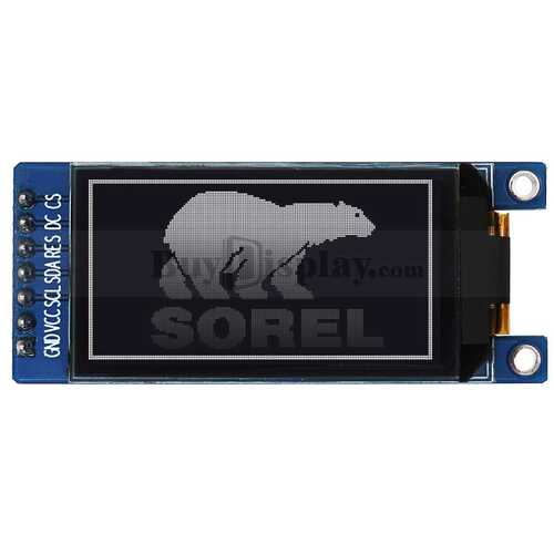 白色1.54寸OLED显示模块4线SPI和I2C串口适用于Arduino和树霉派