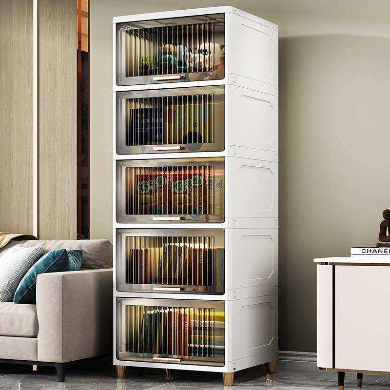 客厅翻盖收纳柜透明储物柜塑料翻盖式组装简易衣柜厨房杂物柜新款,模玩/动漫/周边/娃圈三坑/桌游,模型制作工具/辅料耗材,淘宝优惠券,粉丝福利购,淘宝优惠卷