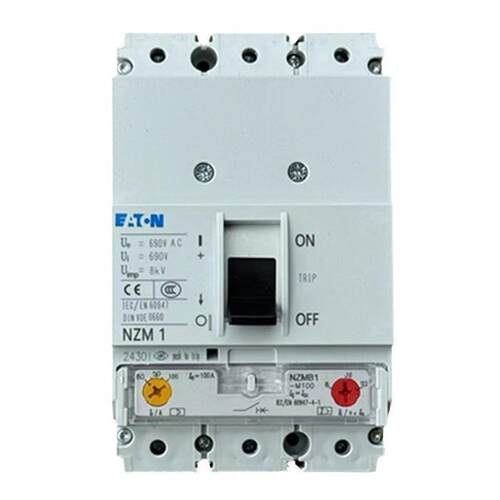 EATON/伊顿穆勒 NZMB1-M100-AS塑壳断路器25kA3P热磁式 马保100A