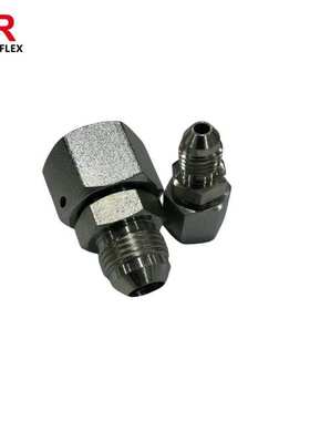 美制JIC外螺纹74°外锥/公制内螺纹24°外锥直通 2JC 2JD接头