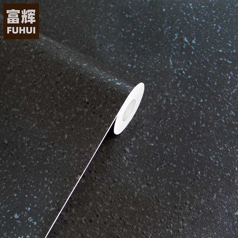 深灰色沙粒水泥风格自粘墙纸PVC壁纸翻新防水防潮导气槽墙贴HD067