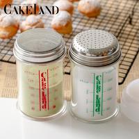 面粉篩日本進(jìn)口cakeland撒粉罐超細(xì)不銹鋼糖粉烘焙篩子手持過濾網(wǎng)