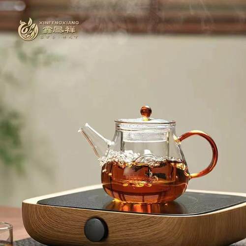 鑫凤祥耐高温泡茶茶壶茶具过滤套装茶水加厚分离耐热家用玻璃茶具