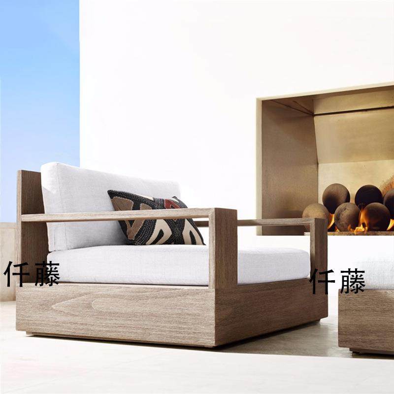 合户外柚木沙发墅庭院家具木组露10天实花园室外防水防晒做别旧沙,住宅家具,户外沙发,淘宝优惠券,粉丝福利购,淘宝优惠卷