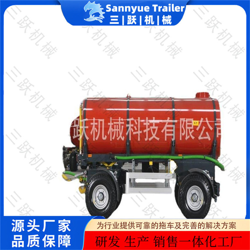 水罐拖车厂家直销水罐拖车尺寸 三跃油罐拖车 厂家直销