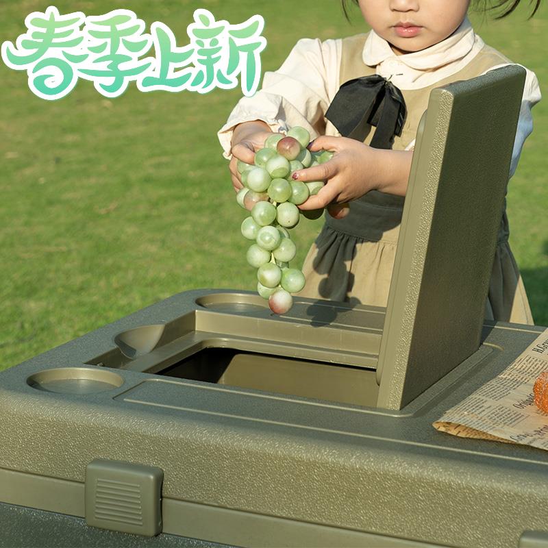 大容量保温箱商用摆摊移动保温拉杆箱户外露营野炊车载保鲜冷藏箱