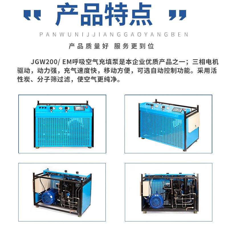 定制空气充气泵潜水呼吸填充泵高压打气机30MPA阀门设备空压机