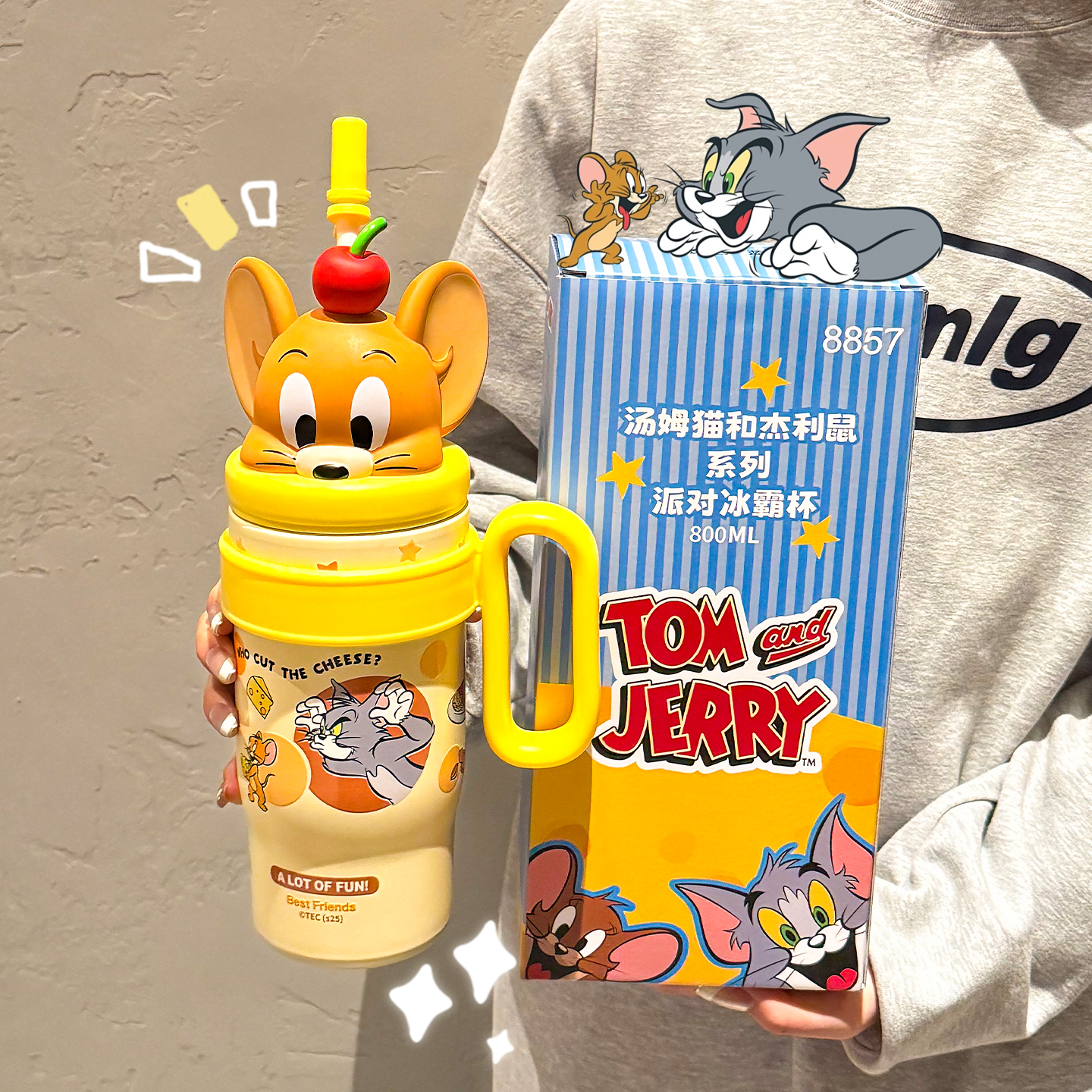 正版猫和老鼠保温杯冰霸杯高颜值