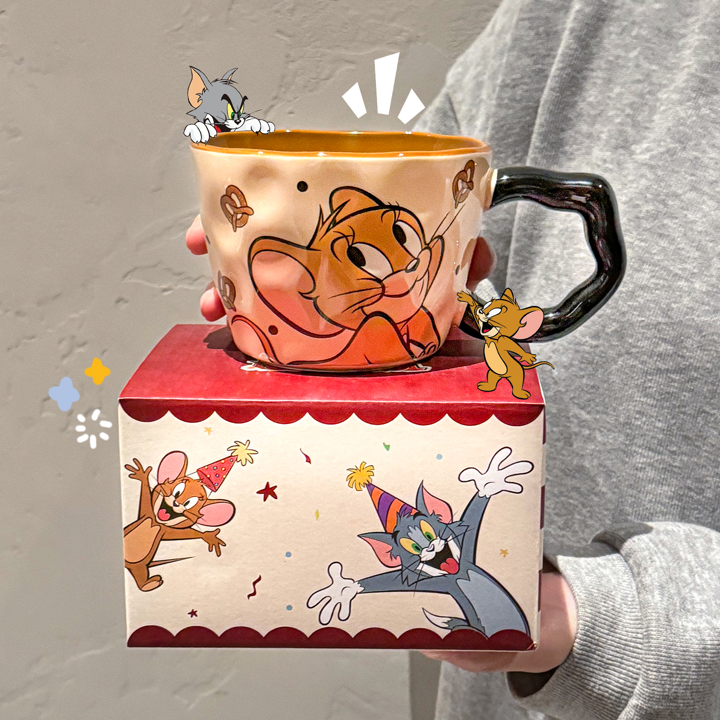 猫和老鼠联名马克杯大容量情侣