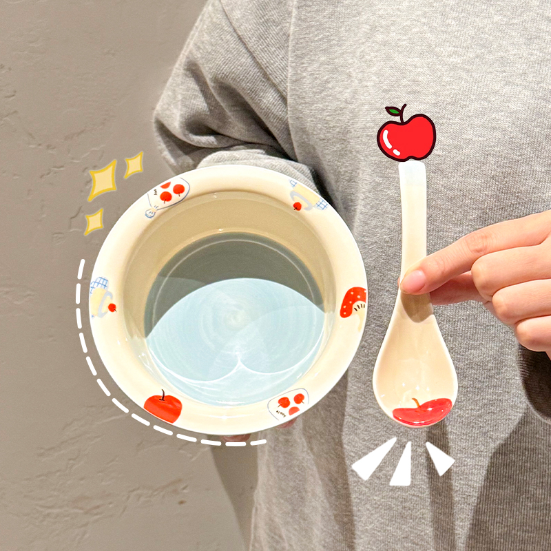 陶瓷饭碗家用2025新款可爱米饭碗