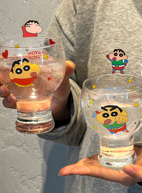 蜡笔小新联名啤酒杯大容量2025新款卡通酒杯个人专用玻璃杯