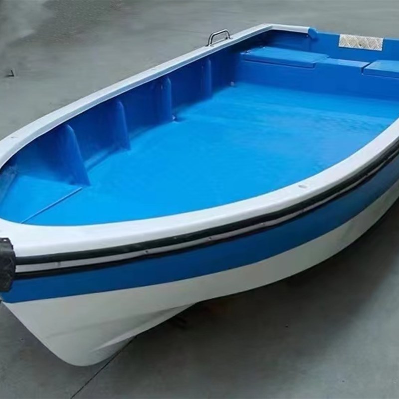 玻璃钢船海钓船路亚艇双层冲锋舟捕鱼快艇渔船运输船4.5米4.8米