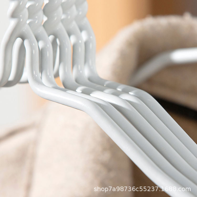 衣架家用挂衣加粗加大衣撑子浸塑大号钢铁衣架45cm衣挂无痕大衣挂