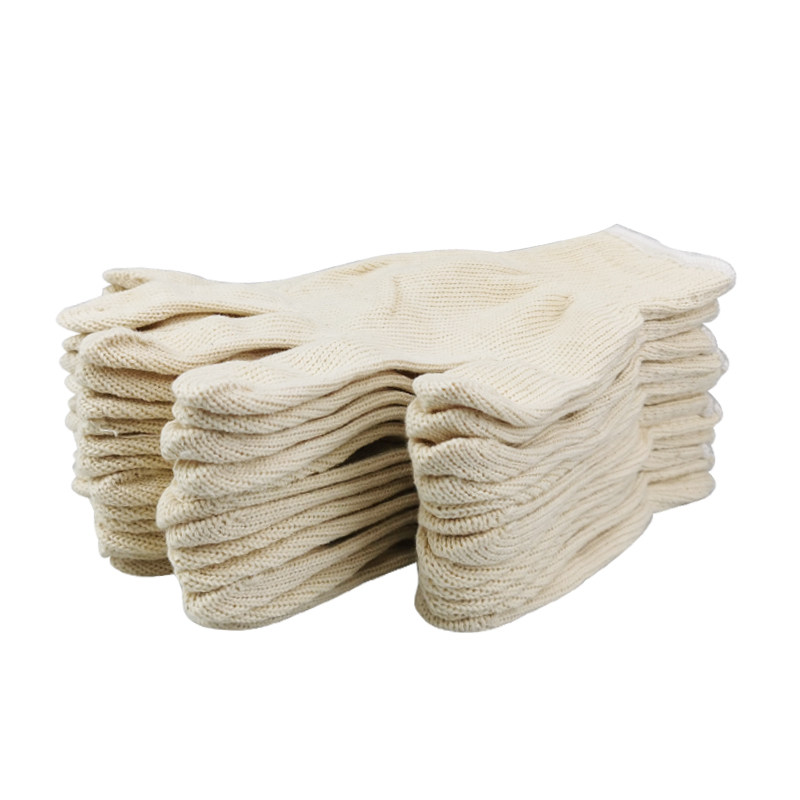 纯棉劳保线手套男耐磨透气加厚车间工作防护工地搬运干活磨而不烂