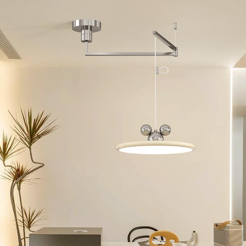 桌可移位餐厅灯125吊灯米奇飞碟摇臂法师式简约现代餐灯设计全光