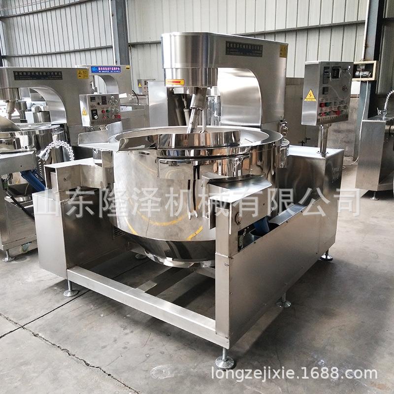 虾酱料炒锅 大型咖喱炒辣酱机香器 关lz-rq酱东煮汤料炒料设备