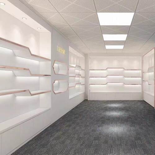 化妆白色技产品层柜155展示柜科展示多台品烤漆商用鞋包饰品首饰
