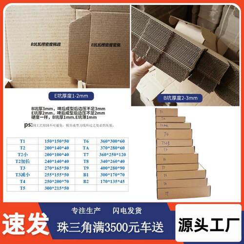 货T3飞现机包盒装盒特快递盒淘电商打包专用纸箱飞机盒子硬OWE跨