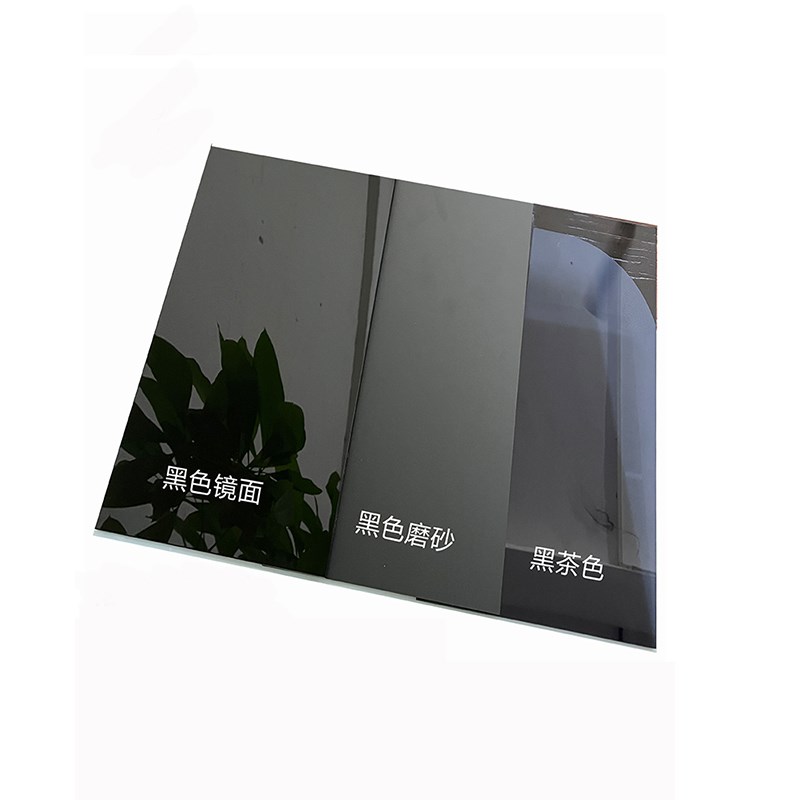 防静电黑色亚克力镜面磨砂半透明黑茶有机玻璃板折弯加工来图定制