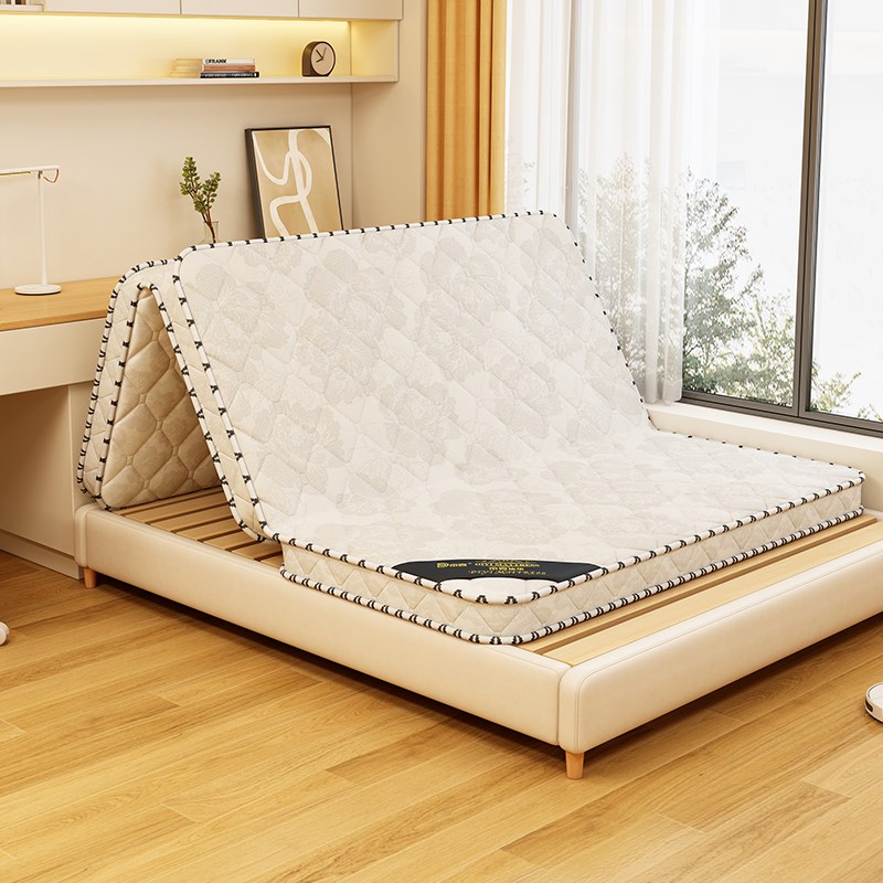 天然椰棕床垫护脊硬垫子三折叠纯棕榈10厘米偏硬床垫卧室租房