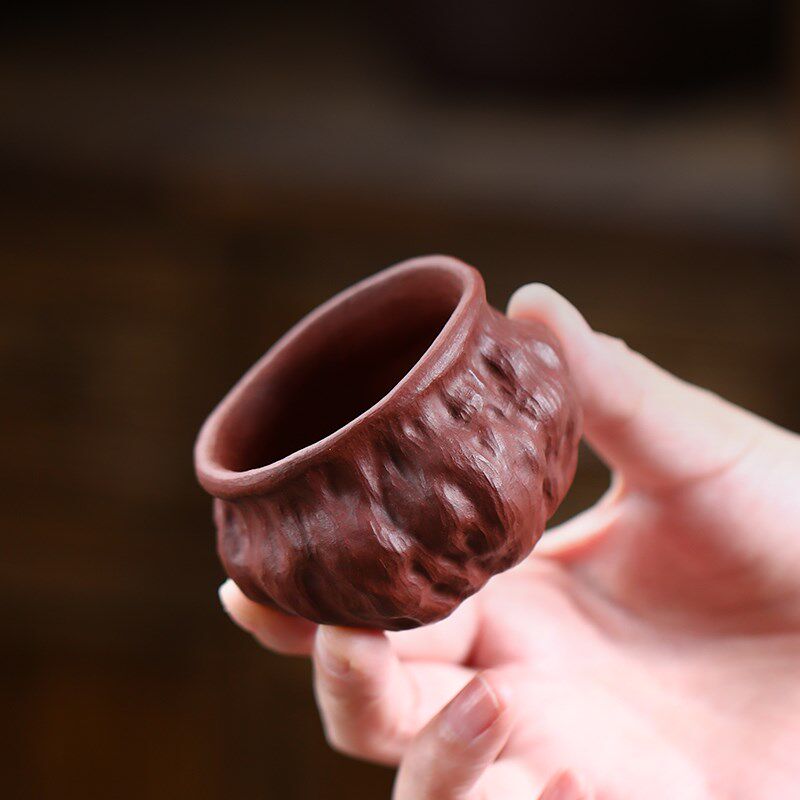 紫砂杯可养莲蓬莲子主人杯名家孙易紫砂茶杯口杯品茗杯礼品杯