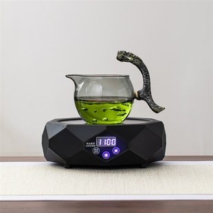 文者懒人泡茶器轻奢家用办公室玻璃磁吸功夫茶壶自动茶具套装