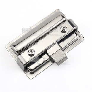 机箱电柜拉动门锁 不锈钢平面盒锁小型工程车面板锁M110