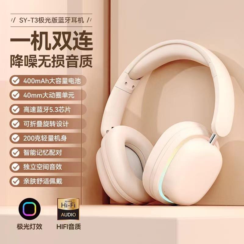 SYT3新款私模头戴式蓝牙耳机无线音乐手机游戏大电量耳机