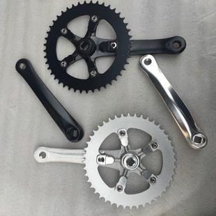 热卖促销牙盘曲柄铝合金动作死飞竞速牙盘单速44t黑色银色