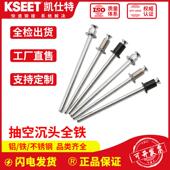 国标双面沉头抽芯拉钉厂家双沉头不锈钢铆钉抽空沉头304拉钉现货