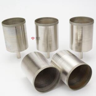 54-77mm加长钻头 扳指加工细砂宝石翡翠金刚石吸套筒开孔器60深