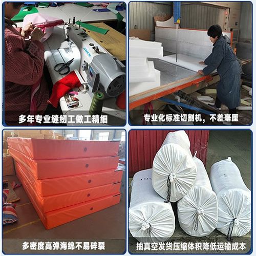 跳高垫PVC高密度海绵垫t加厚折叠体操垫跆拳道防护垫体育空翻垫子
