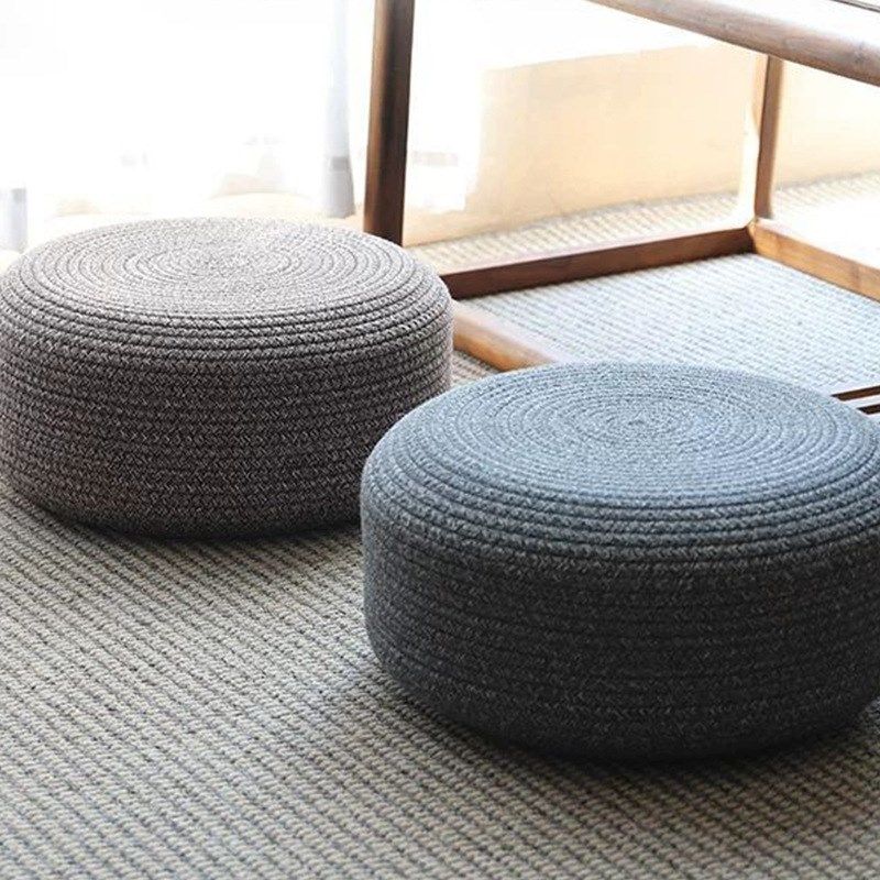 绳编蒲团坐垫 加厚n客厅飘窗赖人榻榻米坐墩子 打坐禅修蒲团坐垫