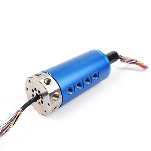 气动旋转接头多路4路6路8路12A路气电混合旋转接头气电一体导电环