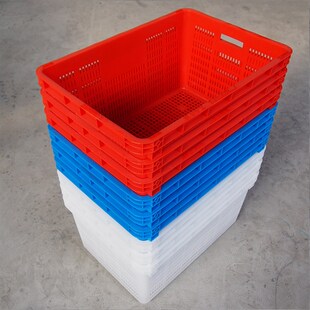 680箩c长方形周转箩镂空中转胶箱680宽470高340透气网眼