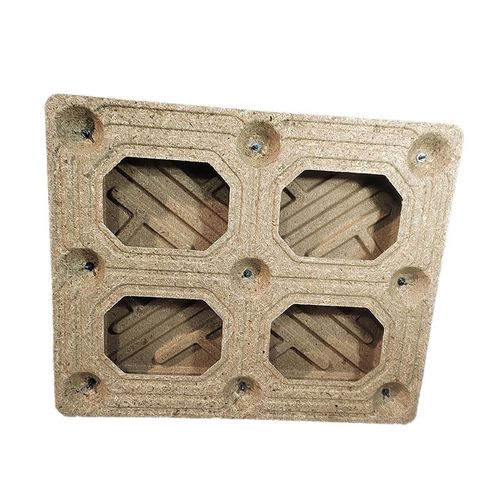 厂家供应b木屑模压托盘纤维九脚托盘仓储物流免熏蒸九脚木卡板