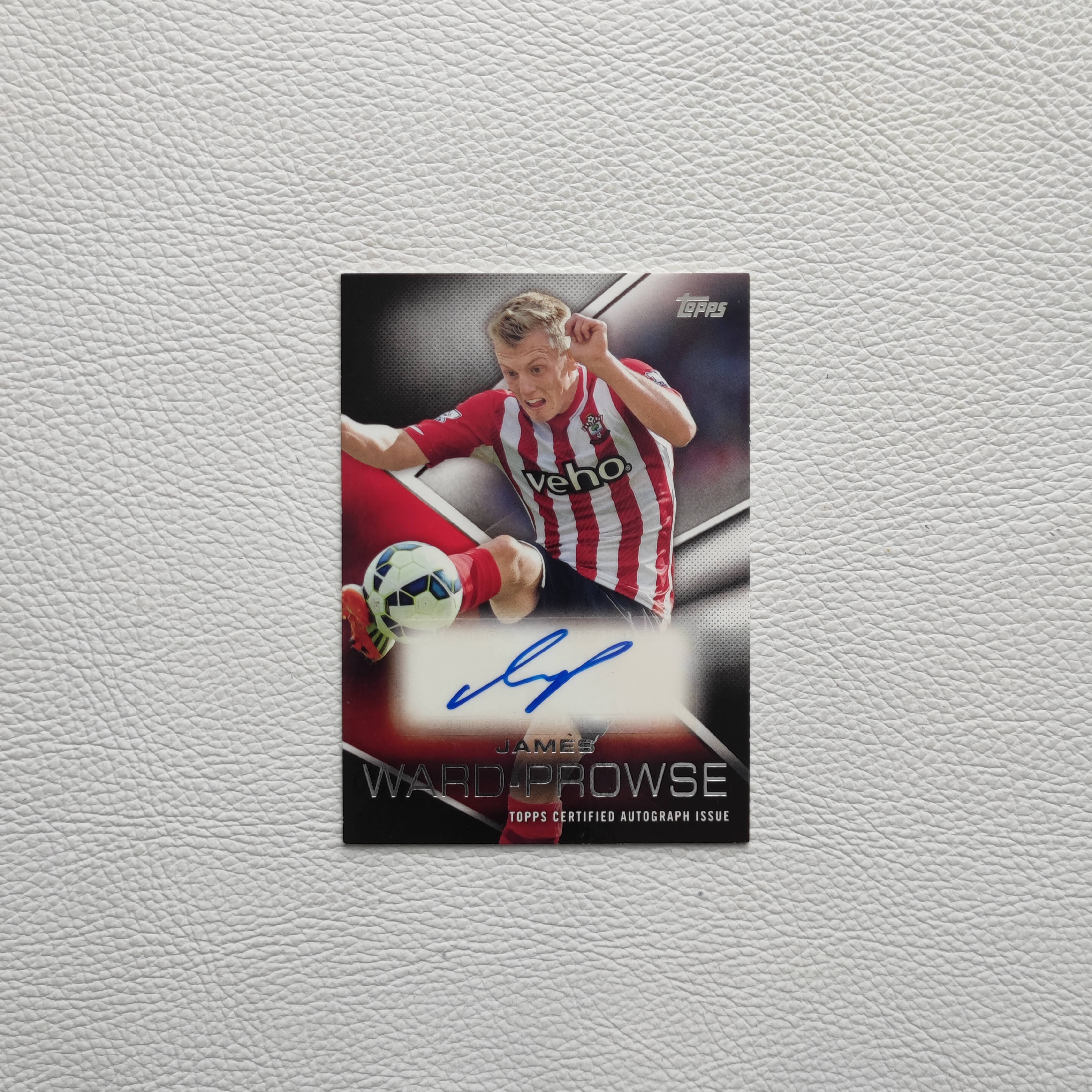 Topps 2014 英超 南安普顿 沃德普劳斯 亲签 签字 球星卡 礼物