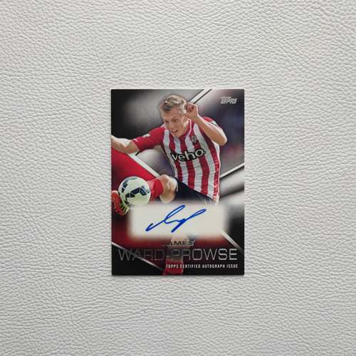 Topps 2014 英超 南安普顿 沃德普劳斯 亲签 签字 球星卡 礼物