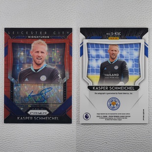PANINI 2020-21 Prizm 莱斯特城 舒梅切尔 SCHMEICHEL 亲签 签名